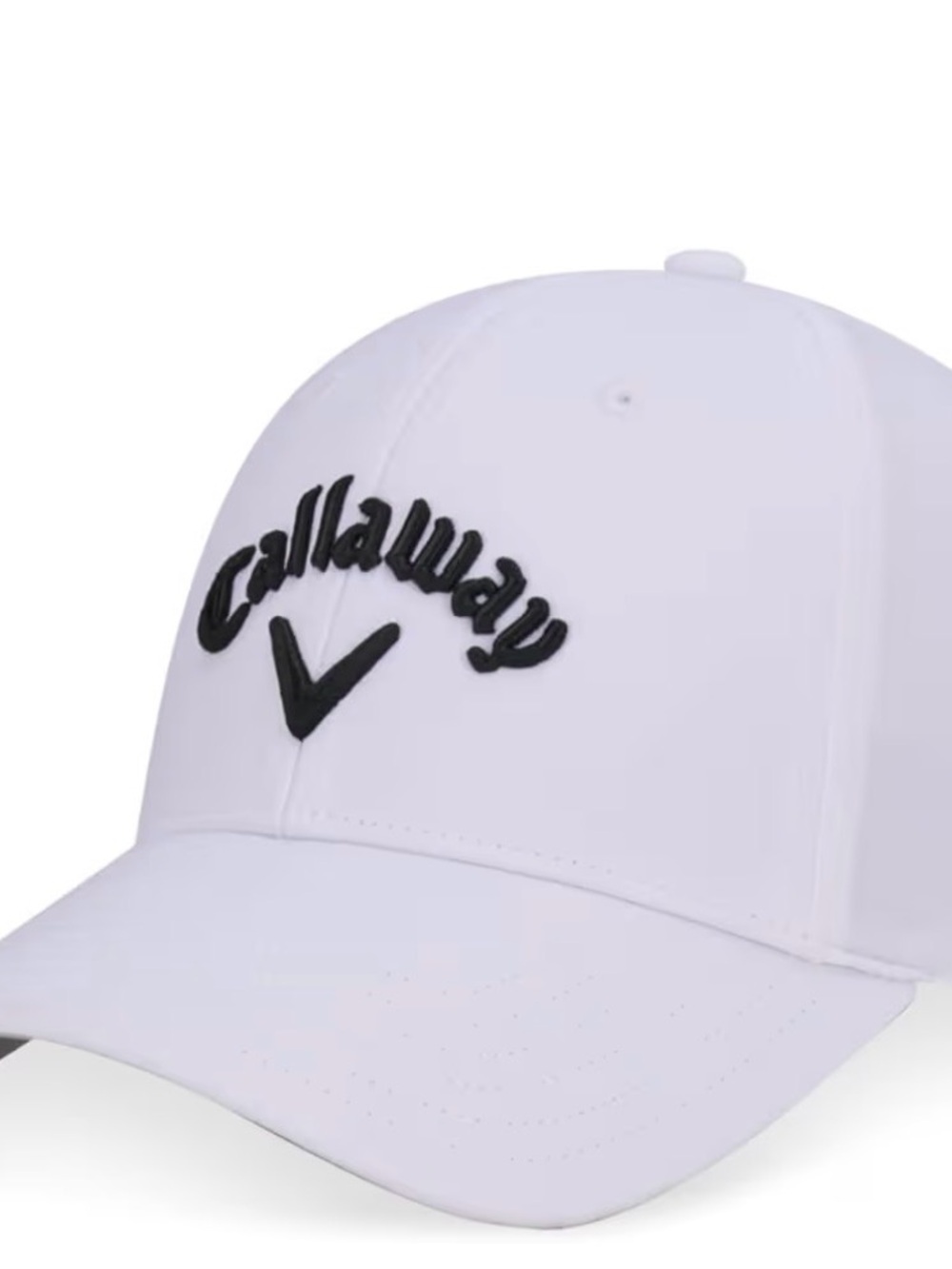 Callaway White Golf Hat with Black Logo JR